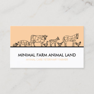Gartenfarm Landwirtschaft Metzger Tiere Visitenkarte