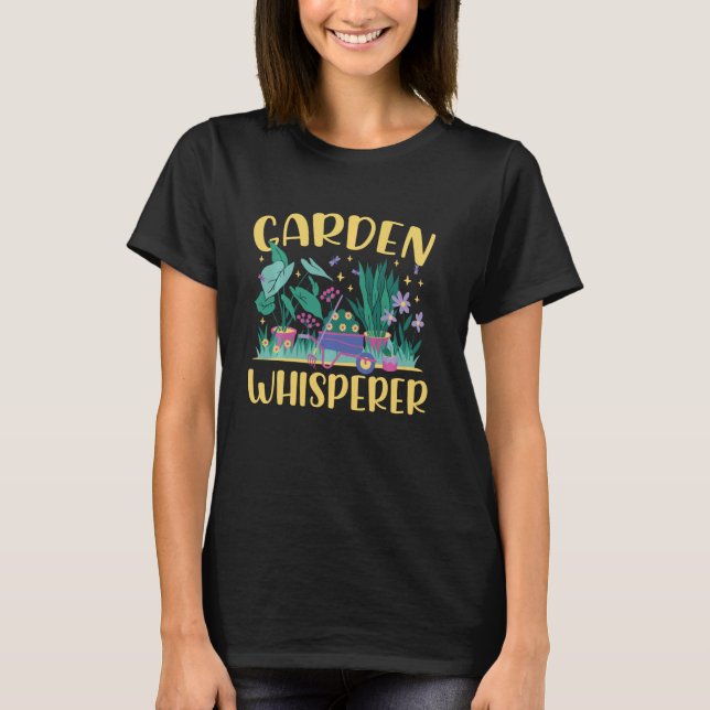 Gartenflüsterer Lustiger Gartenbau Gärtner T-Shirt (Vorderseite)