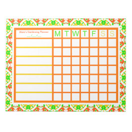 Gartengarten baut Ihren eigenen Planerplan Notizblock