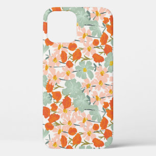 Gartengarten-Blume: rosa, orange nahtlos Case-Mate iPhone Hülle