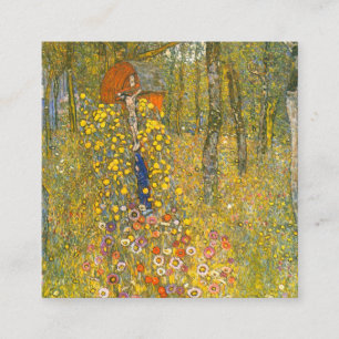 Gartengarten Gustav Klimt mit Crucifix Begleitkarte