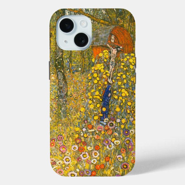 Gartengarten Gustav Klimt mit Crucifix Case-Mate iPhone Hülle (Rückseite)