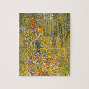 Gartengarten Gustav Klimt mit Crucifix Puzzle