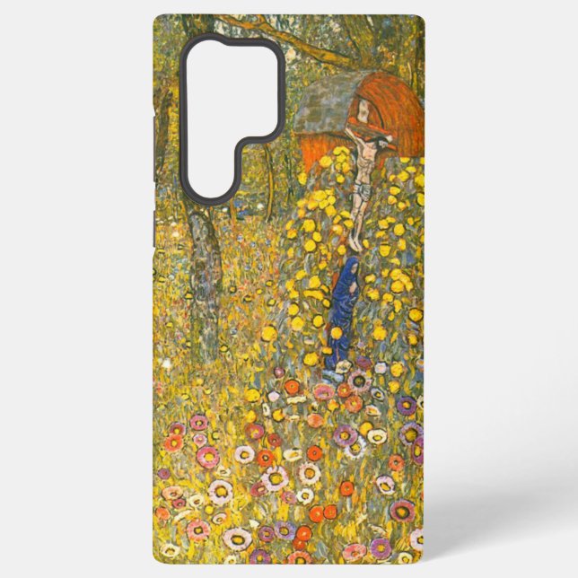 Gartengarten Gustav Klimt mit Crucifix Samsung Galaxy Hülle (Rückseite)