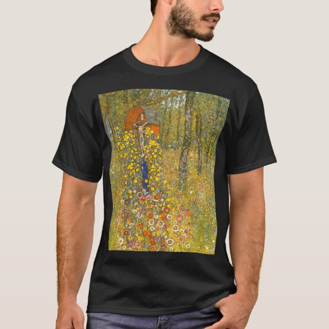 Gartengarten Gustav Klimt mit Crucifix T-Shirt (Vorderseite)