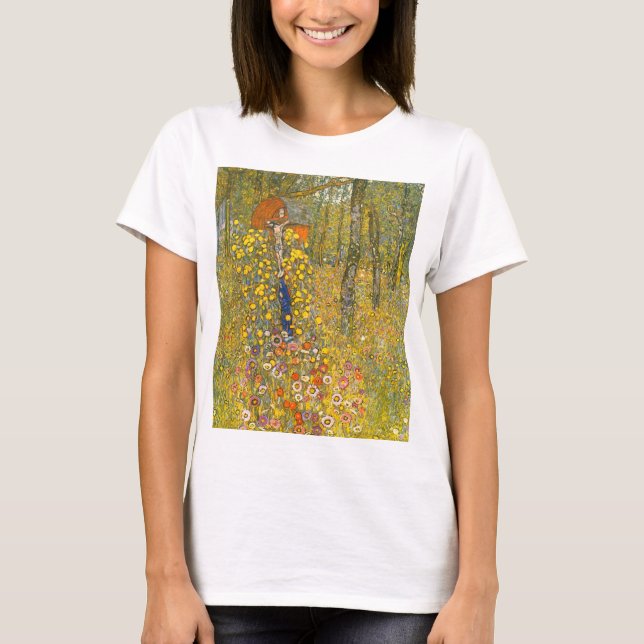 Gartengarten Gustav Klimt mit Crucifix T-Shirt (Vorderseite)