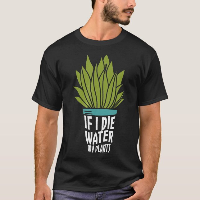 Gartengarten Pflanze Gartenarbeit T-Shirt (Vorderseite)