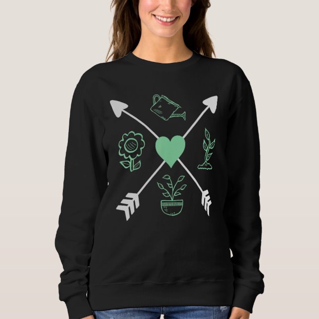 Gartengärten Pflanze Lover Sweatshirt (Vorderseite)