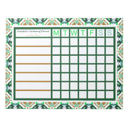 Gartengarten Pflanze Zuteilungsplan Notizblock