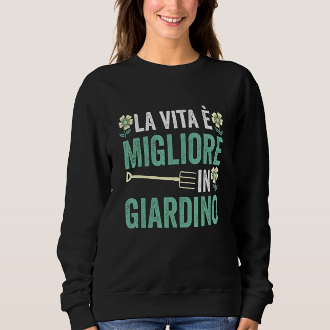 Gartengartenbild Sweatshirt (Vorderseite)