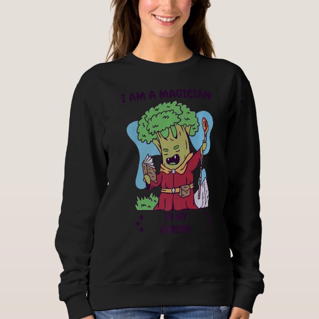 Gartengartengärten Pflanze Magician Broccoli Sweatshirt (Vorderseite)