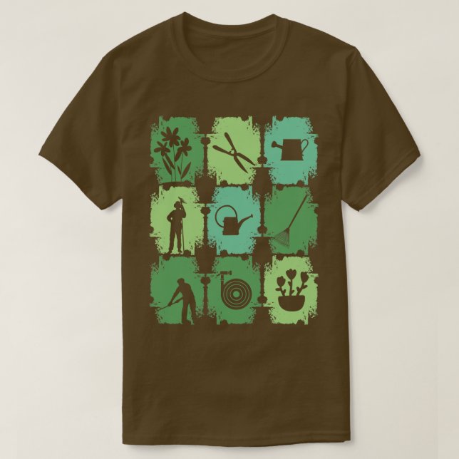 Gartengartenwerkzeug T-Shirt (Design vorne)