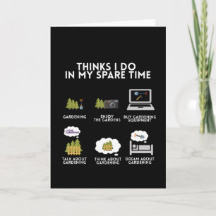 Gartengärtnerische Blume Pflanze lustig Karte