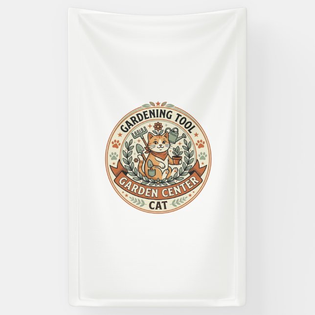 Gartengerät Garten Center Katze Gartengerät Ga Banner (Vertikal)