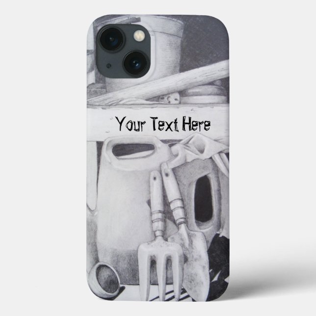 Gartengeräte und Töpfe bleiben für Gärtner erhalte Case-Mate iPhone Hülle (Rückseite)