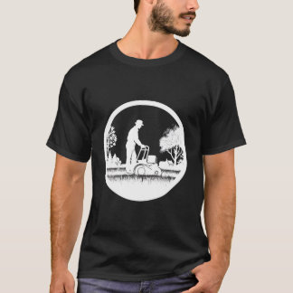 Gartengestaltung für Rasenmäher und Rasenmäher ode T-Shirt