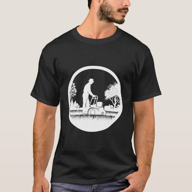 Gartengestaltung für Rasenmäher und Rasenmäher ode T-Shirt (Vorderseite)