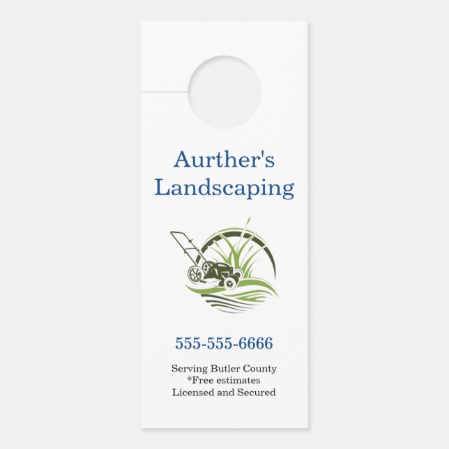 Gartengestaltung Türhänger Türanhänger (Vorderseite)