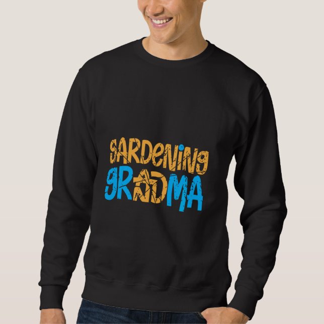 Gartengrandma Blumengarten Grandmoth Sweatshirt (Vorderseite)