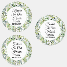 Gartengrün Blätter Beerdigung Adhesiv/wasserdicht Etiketten