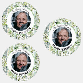 Gartengrün Blätter Beerdigung Adhesiv/wasserdicht Etiketten