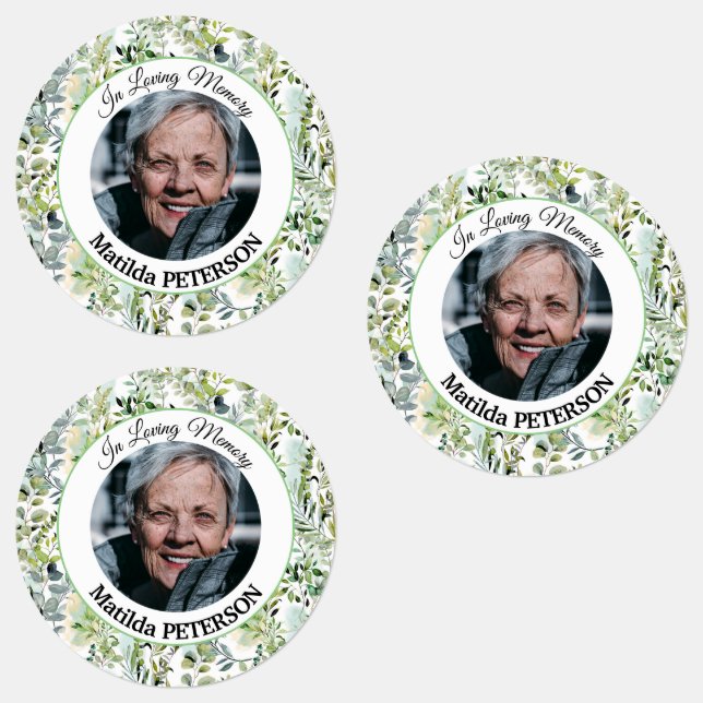 Gartengrün Blätter Beerdigung Adhesiv/wasserdicht Etiketten (Gruppe)