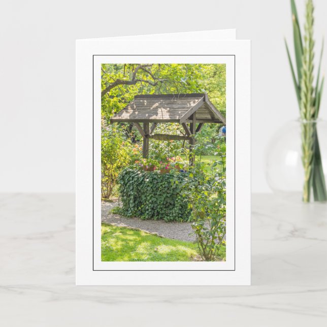 Gartengut Aussicht Grußkarte Karte (Vorderseite)