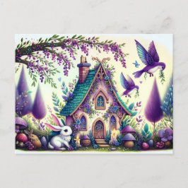 Gartenhase Postkarte. Postkarte