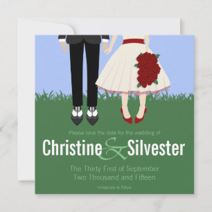 Gartenhochzeit, 5,25x5,25 Save the Date
