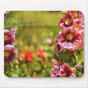 Gartenhollyhock-Blumenfreude Mousepad