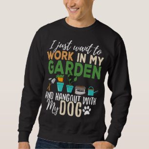 Gartenhund Lover Gardener Garten Haustier Geschenk Sweatshirt
