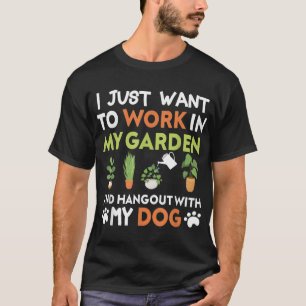 Gartenhund Lover Gardener Garten Pflanze T-Shirt
