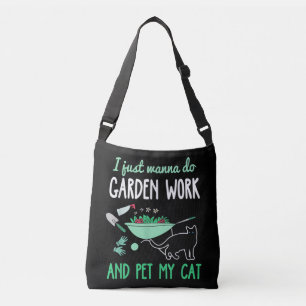 Gartenkatze Lover Funny Garden Work Cats Pflanze Tragetaschen Mit Langen Trägern