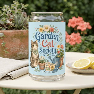 Gartenkatzen-Gesellschaft Cottagecore Florals Dosenglas