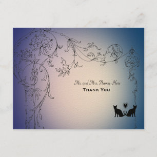 Gartenkatzen Vielen Dank Personalisiert mit Umschl Dankeskarte