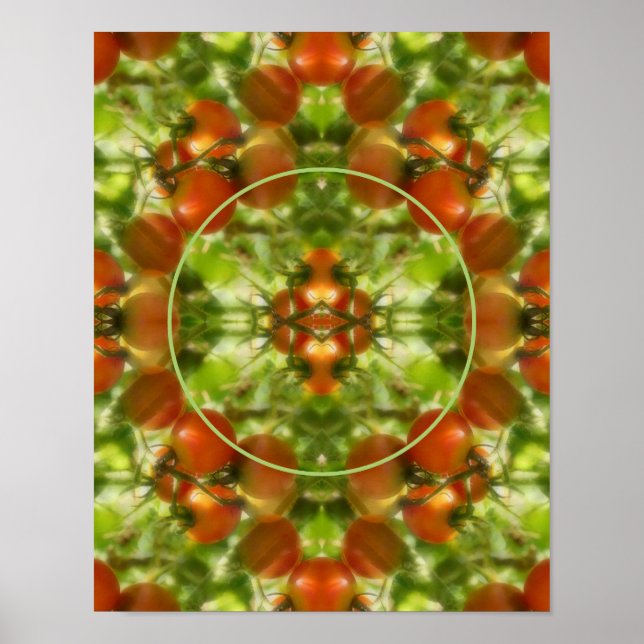 Gartenkirschtomaten Natur hinzufügen Foto Poster (Vorne)