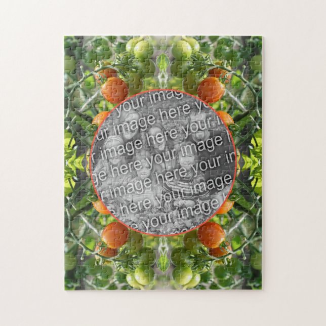 Gartenkirschtomaten Rahmen hinzufügen Ihr eigenes  Puzzle (Vertikal)
