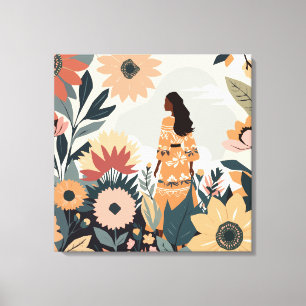 Gartenkontemplation Leinwanddruck