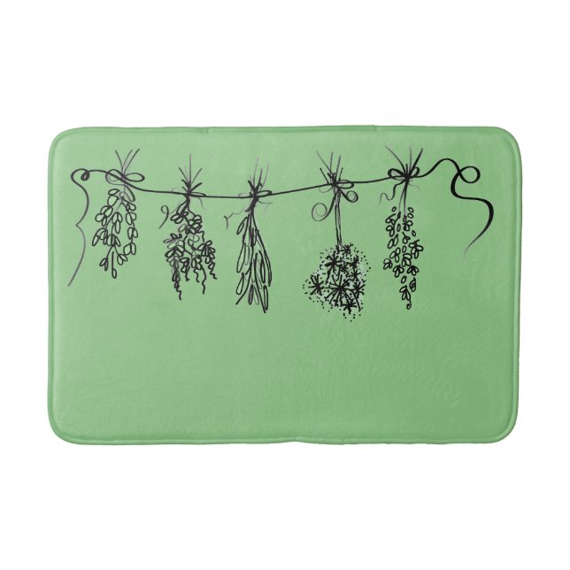 Gartenkräuter Badematte (Vorderseite)