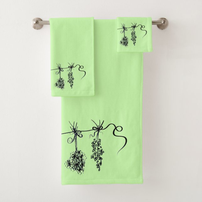 Gartenkräuter Badhandtuch Set (Insitu)