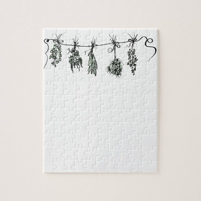 Gartenkräuter Puzzle (Vertikal)