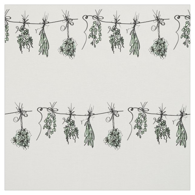 Gartenkräuter Stoff (Muster)