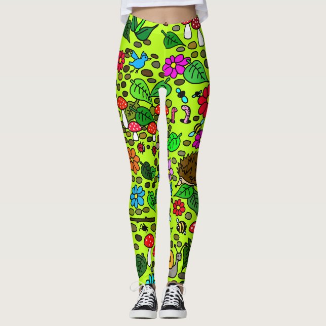Gartenkreaturen Leggings (Vorderseite)
