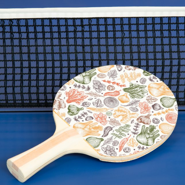 Gartenküche Gemüsemuster Tischtennis Schläger (InSitu)