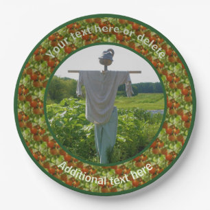 Gartenlandschaft Personalisiertes Party Pappteller