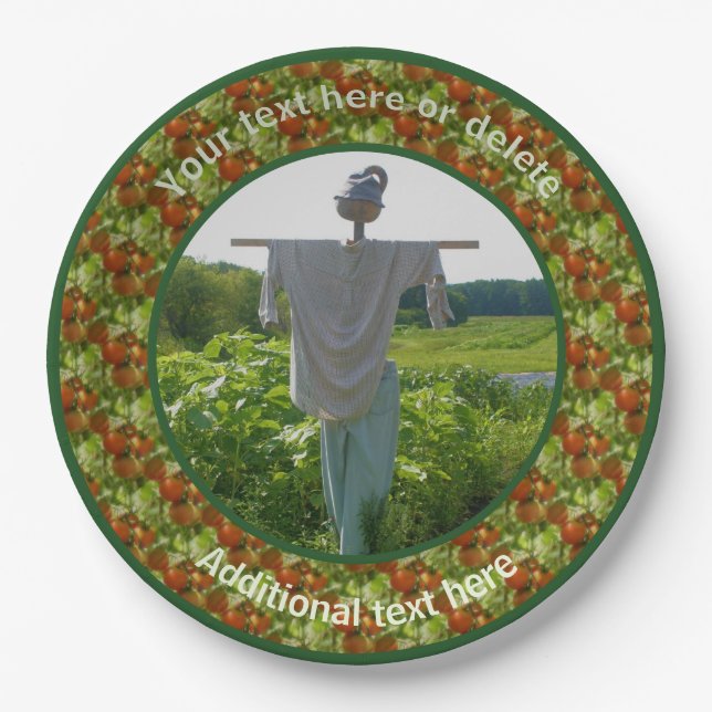 Gartenlandschaft Personalisiertes Party Pappteller (Vorderseite)