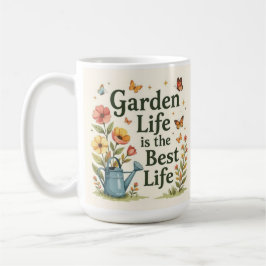 Gartenleben ist das beste Leben botanischer Kaffee Kaffeetasse