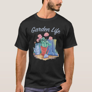 Gartenleben Lustiges Gärtnern Frühling Outdoor Dam T-Shirt