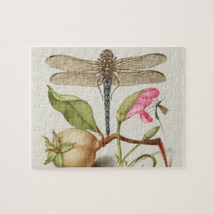 Gartenleben, Schmetterling, Birne, Nelke und Insek Puzzle
