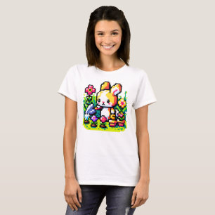 Gartenleuchte - Niedliche Pixel Art Nature Design T-Shirt